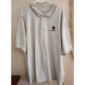 Vintage Diport USA Polo Shirt Mens XXL Embroidered Snapper Lawnmower Embroidered